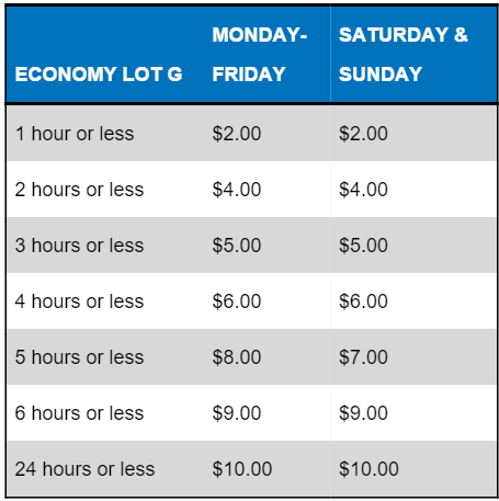 parking economy rates lot allenbach william november